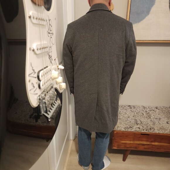 Michael Kors Fall/Winter Wool Gray Top Coat - Picture 3 of 6